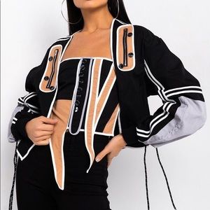 Get to know my Jacket and crop top AKIRA small new with tags